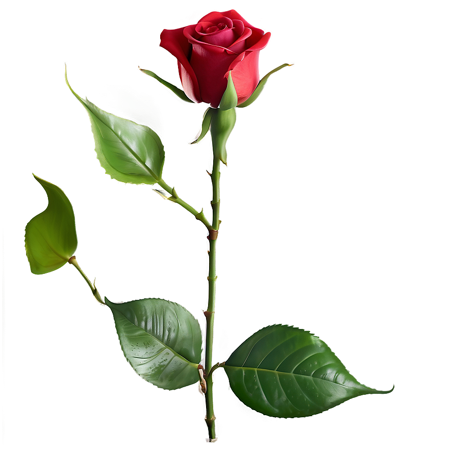 Romantic Red Rose Png 15