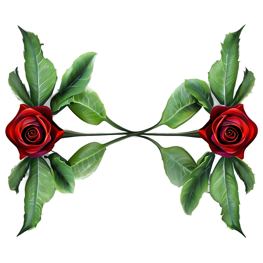 Romantic Red Rose Png 89