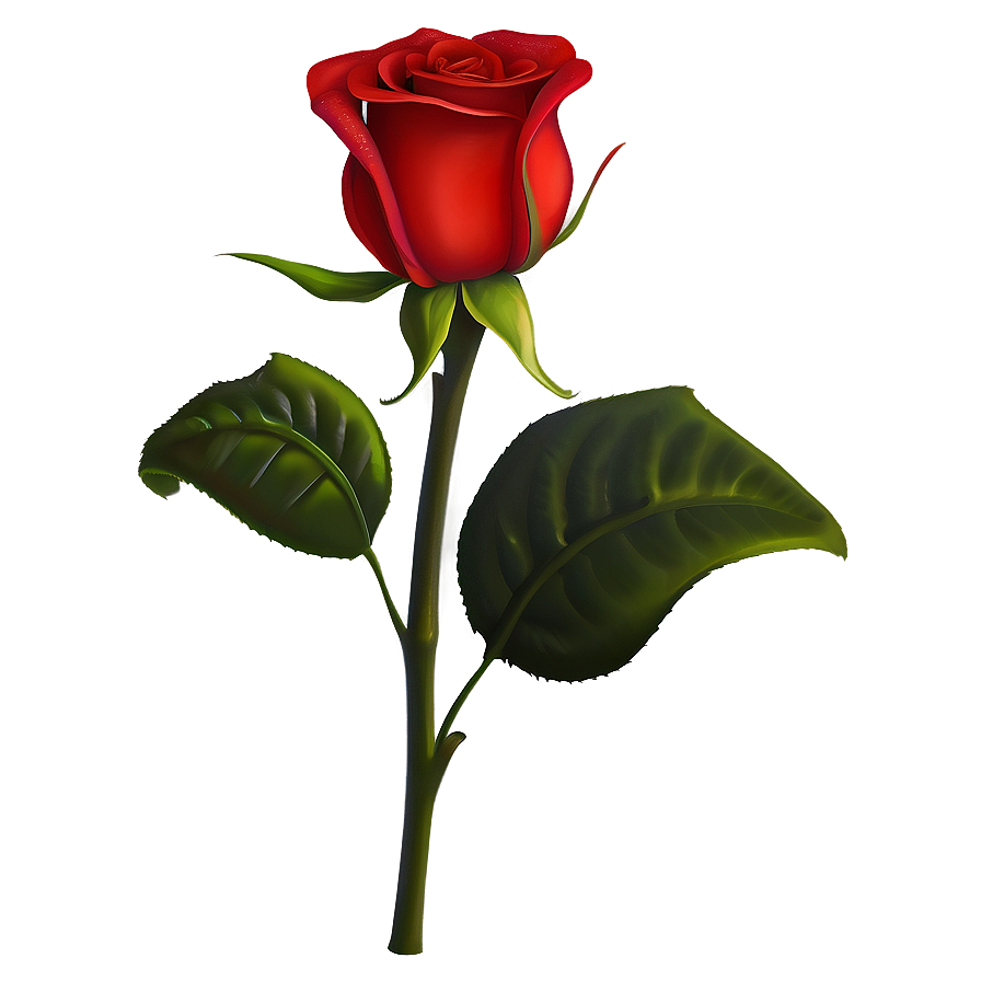 Romantic Red Rose Png Yyu