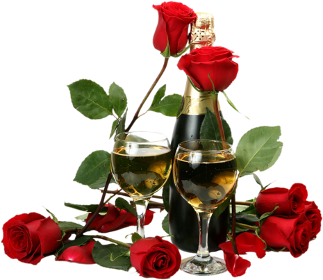 Romantic Rosesand Champagne