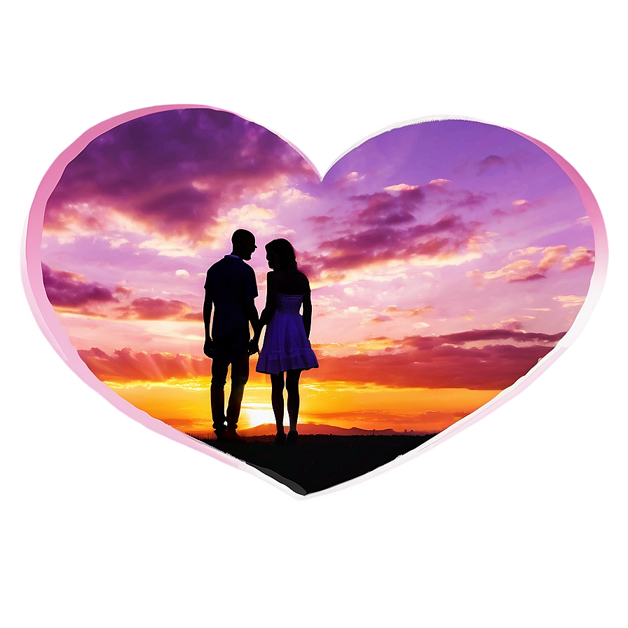 Romantic Valentines Sunset Png 58