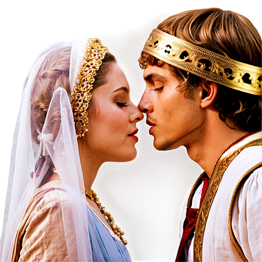 Romeo And Juliet Kiss Png Gey