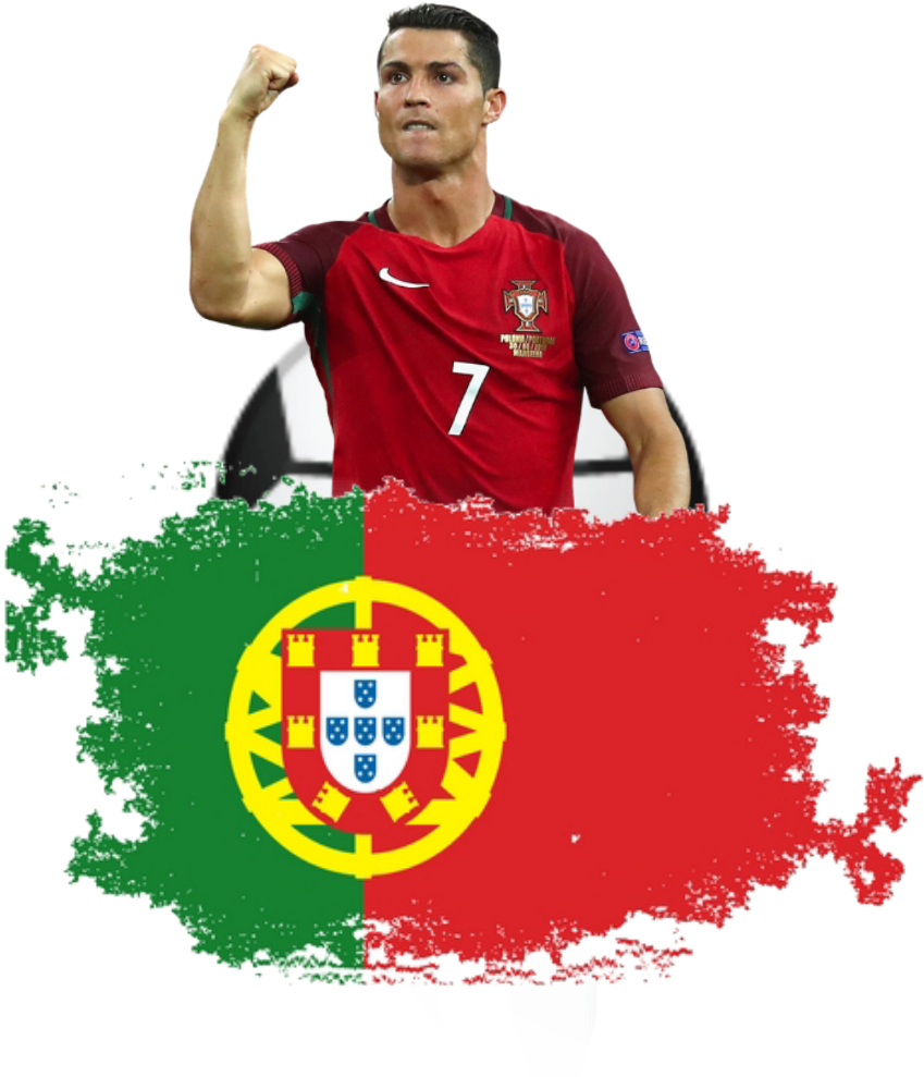 Ronaldo Celebration Portugal Flag