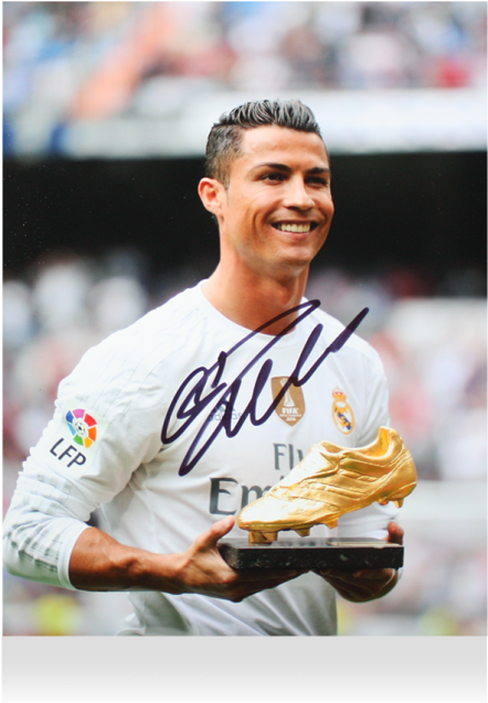 Ronaldowith Golden Boot Award