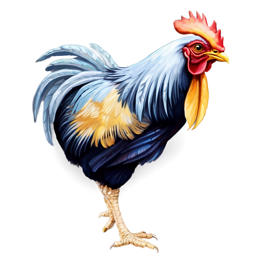 Rooster Illustration Png 10