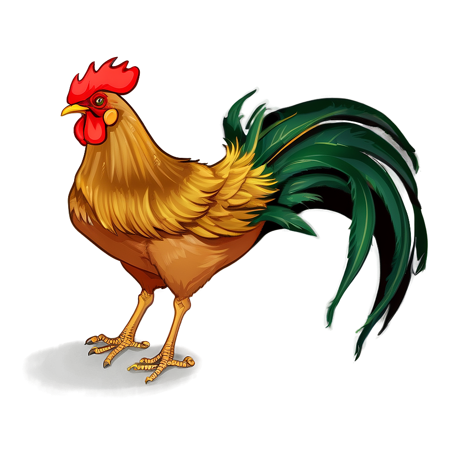 Rooster Illustration Png Dla89