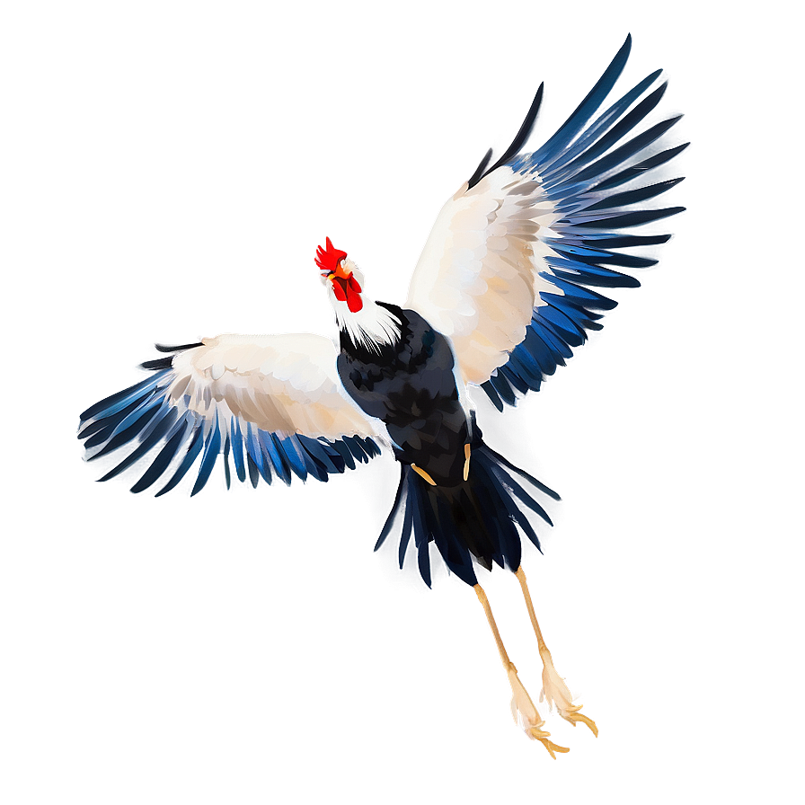 Rooster In Flight Png 05242024