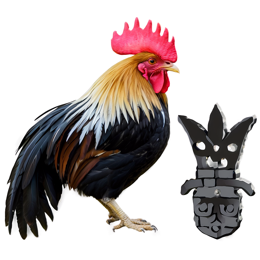 Rooster With Crowns Png 05242024