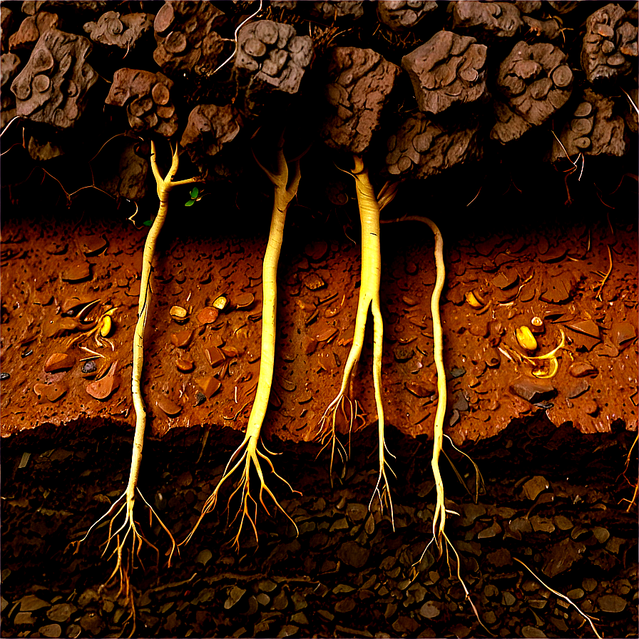 Root In Soil Layer Png Vte