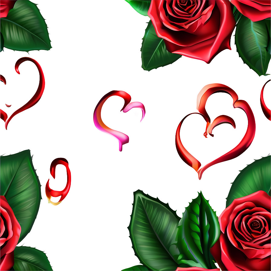 Rose And Heart Clipart Png Tpr