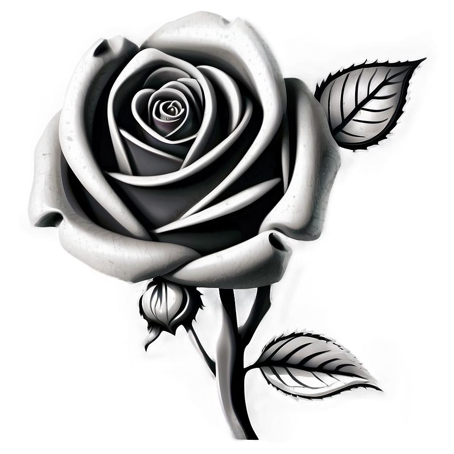 Rose Black And White Background Png Mya