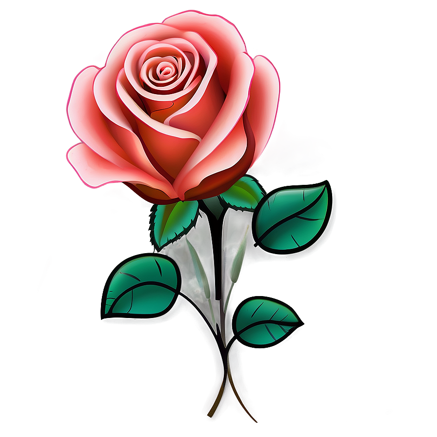 Rose Flower Outline Png Qwm28