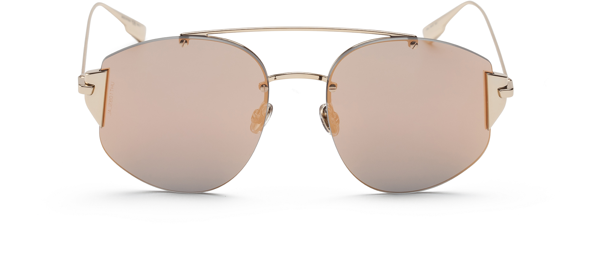 Rose Gold Aviator Sunglasses