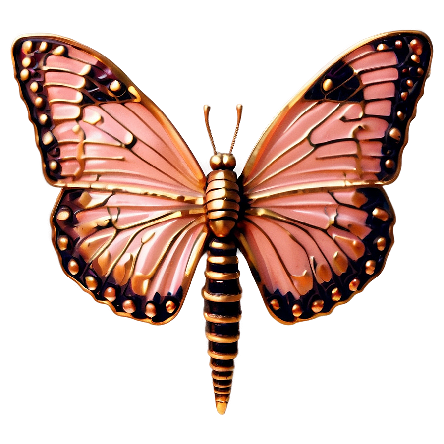 Rose Gold Butterfly C