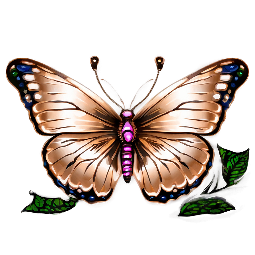 Rose Gold Butterfly Collection Png 06282024