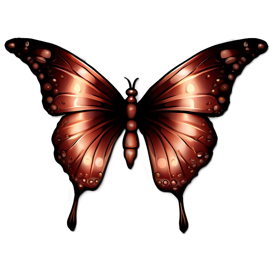 Rose Gold Butterfly Emblem Png Ius9