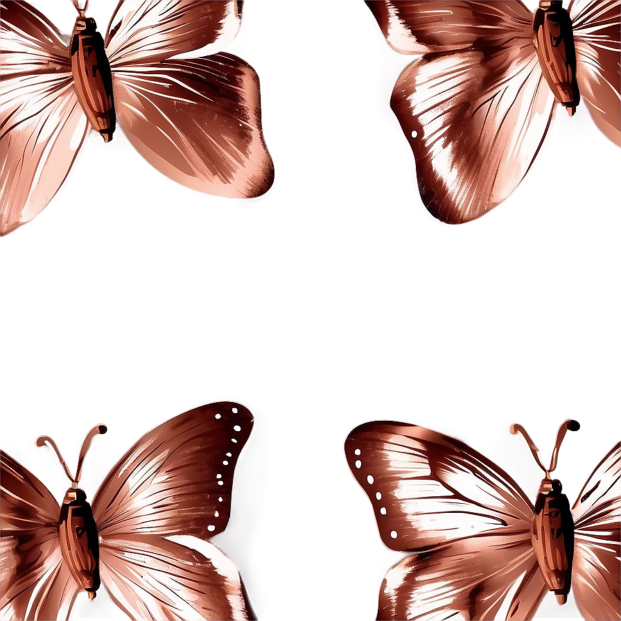 Rose Gold Butterfly Wallpaper Png 06282024