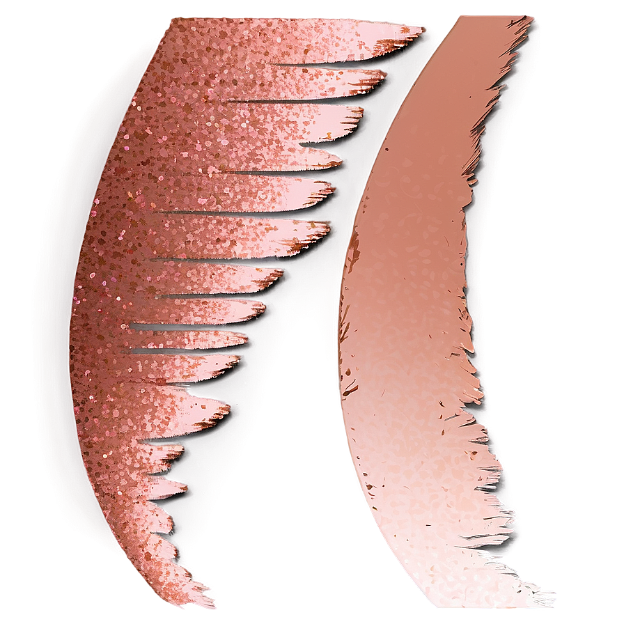 Rose Gold Glitter Brush Strokes Png Gjr