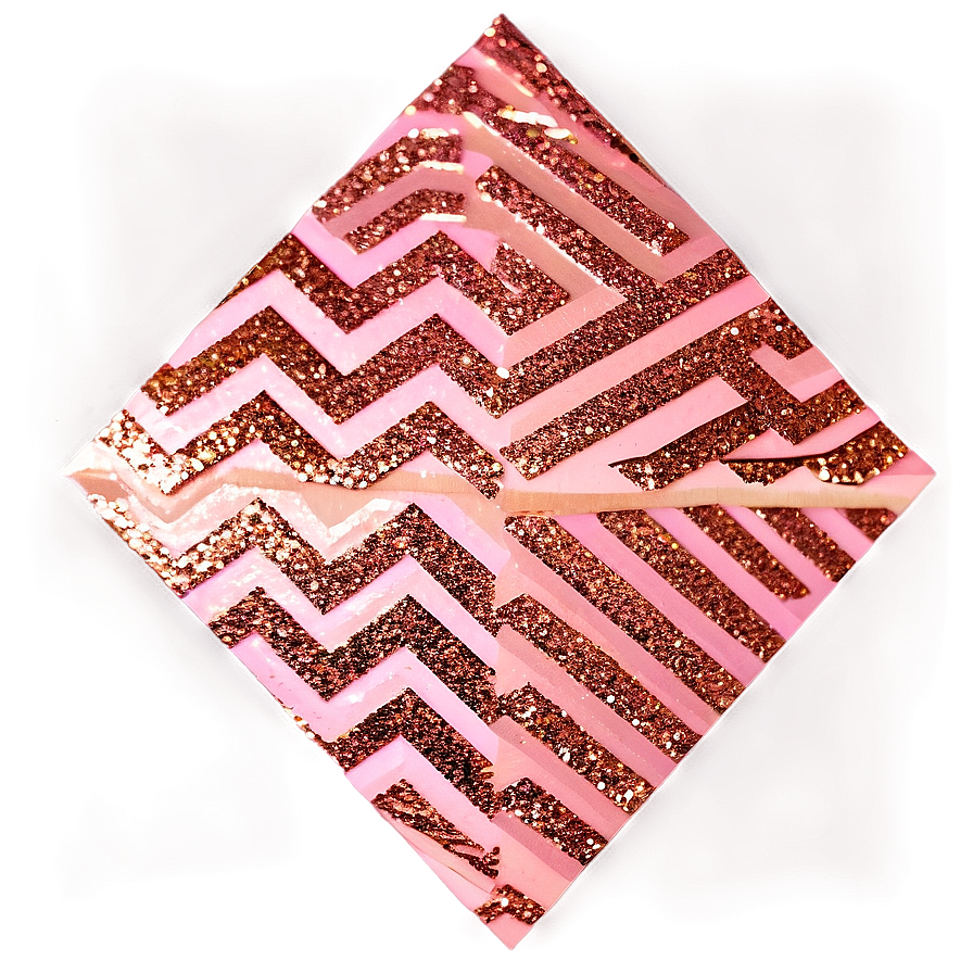 Rose Gold Glitter Chevron Png Qyc64