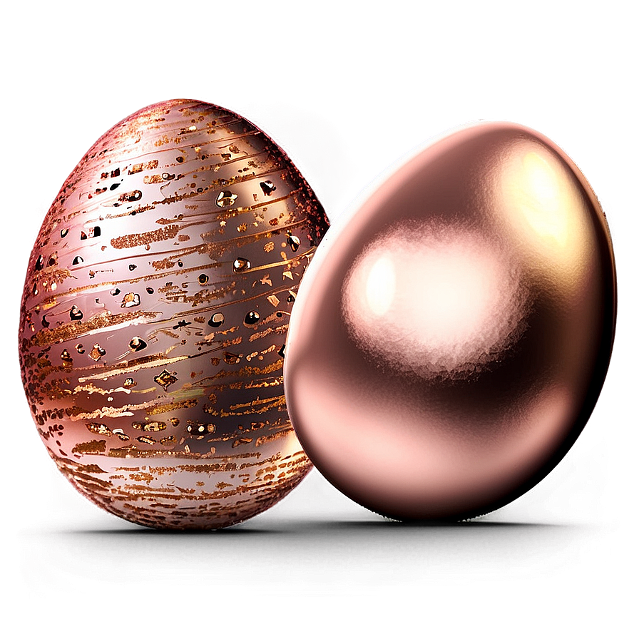 Rose Gold Glitter Easter Eggs Png Ddx31