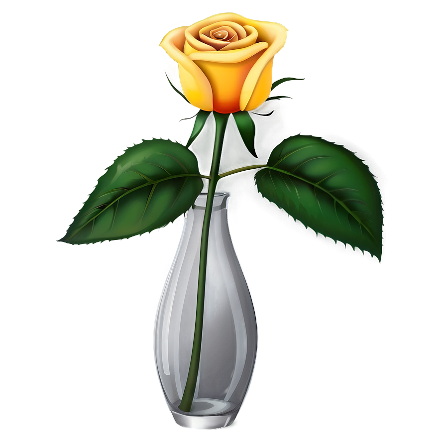 Rose In Vase Png 33