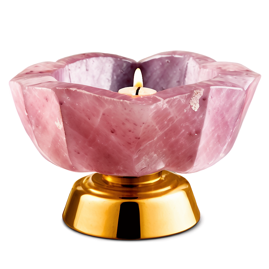 Rose Quartz Candle Holder Png Nmn