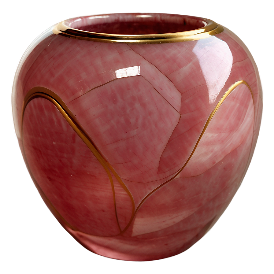 Rose Quartz Gemstone Vase Png 06272024