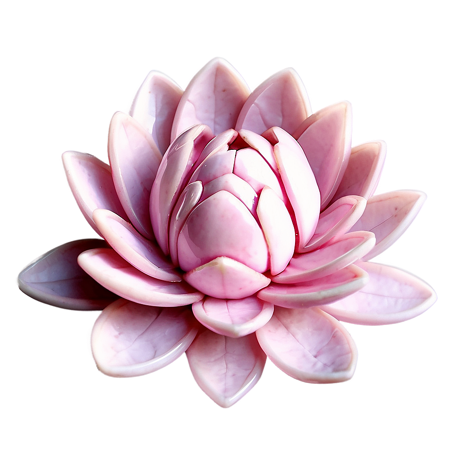 Rose Quartz Lotus Flower Carving Png 95