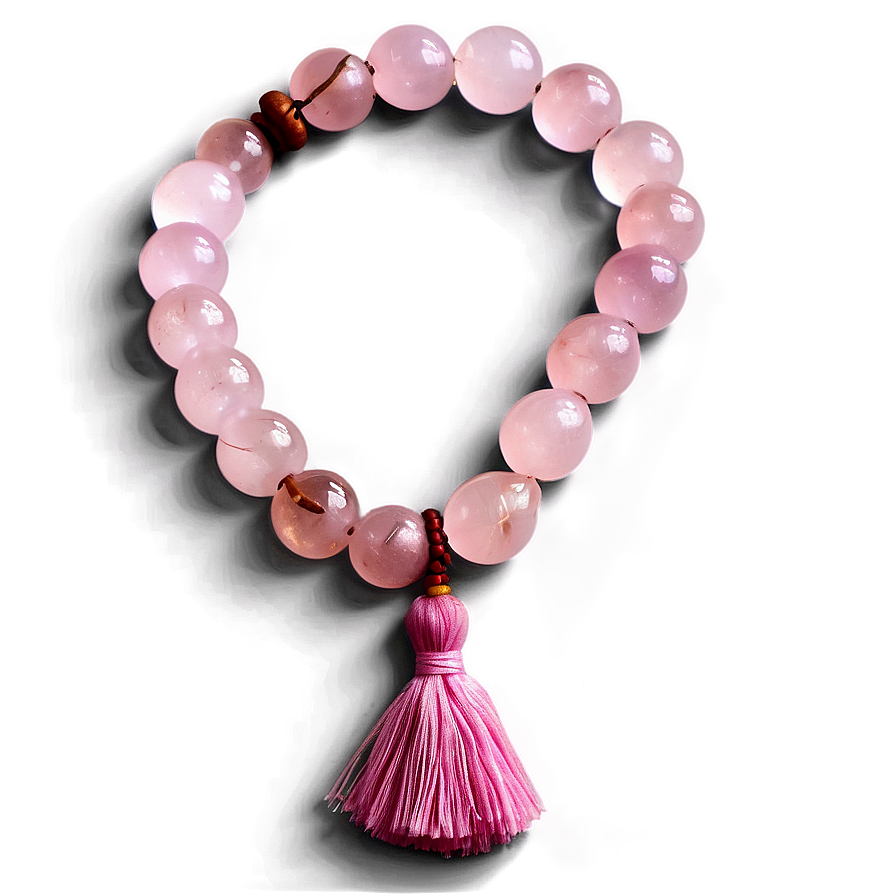 Rose Quartz Mala Beads Png Kdl47