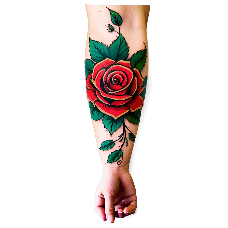 Rose Tattoo Sleeve Artwork Png 06122024