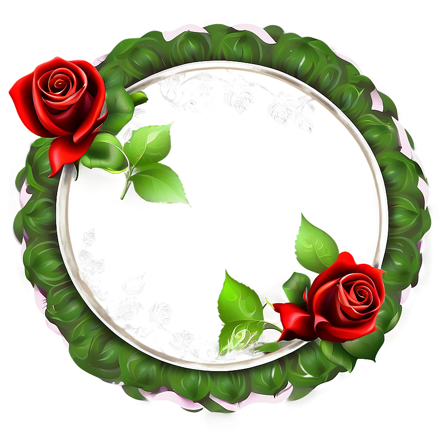 Rose Vector Border Png 33