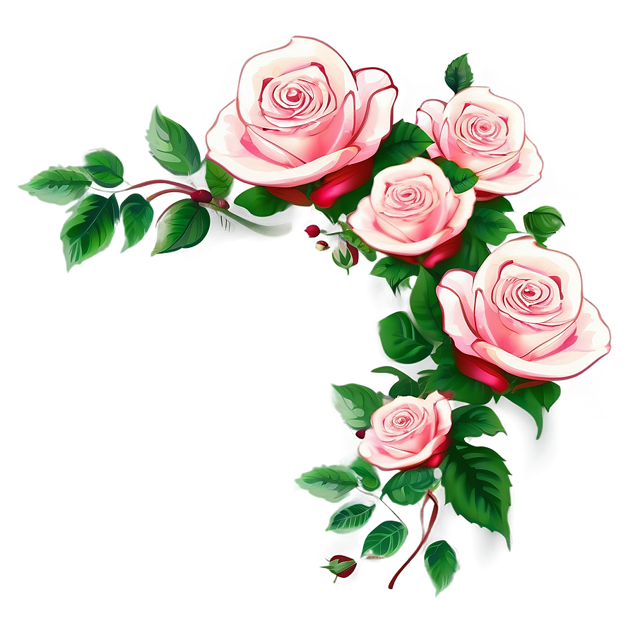 Rose Vector Frame Png 92