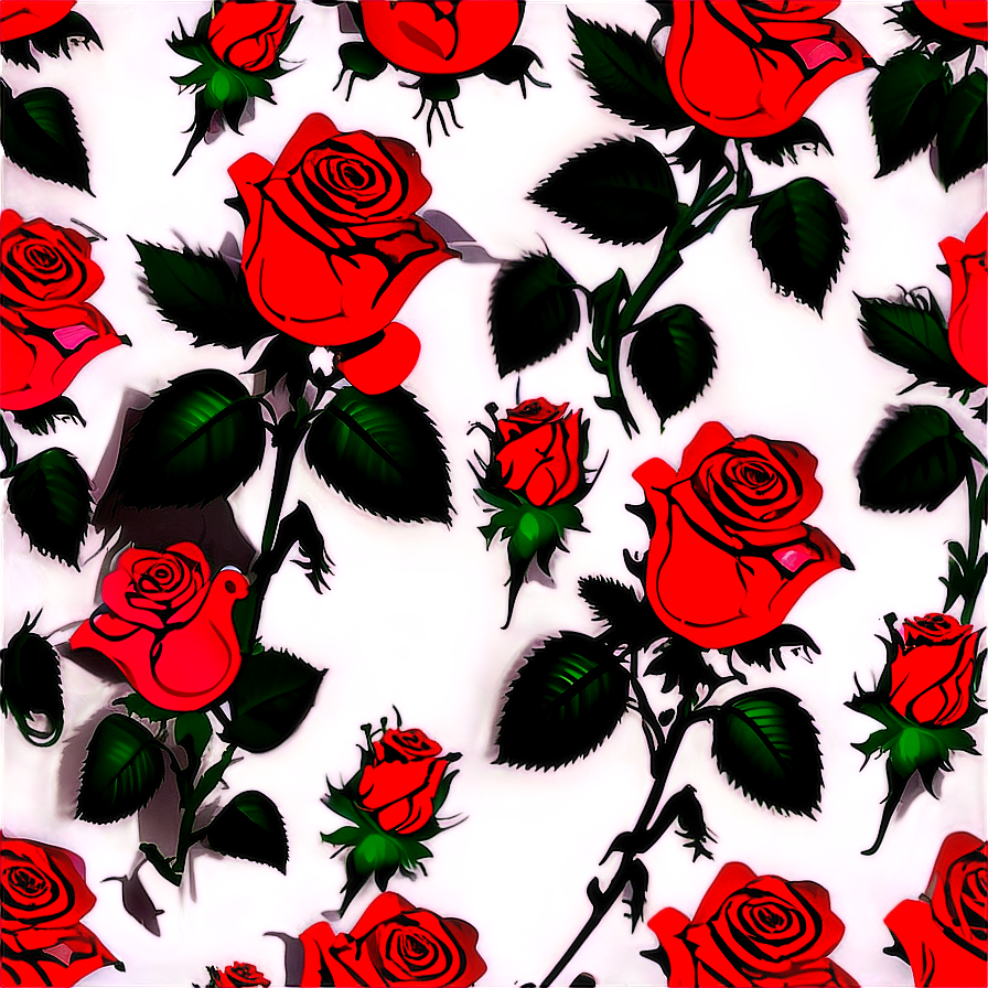 Rose Vector Pattern Png Tde80