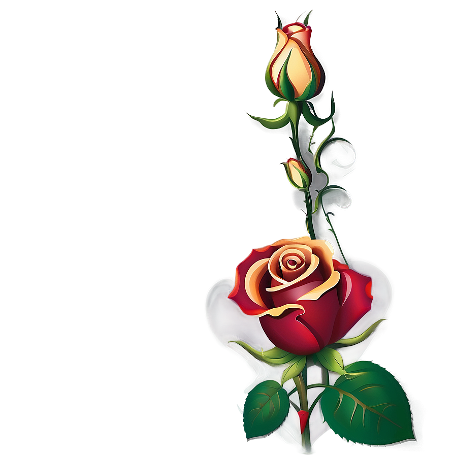 Rose Vector Print Png 06262024