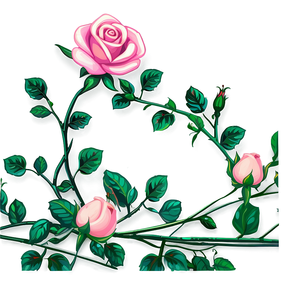 Rose Vine Clipart Png 92