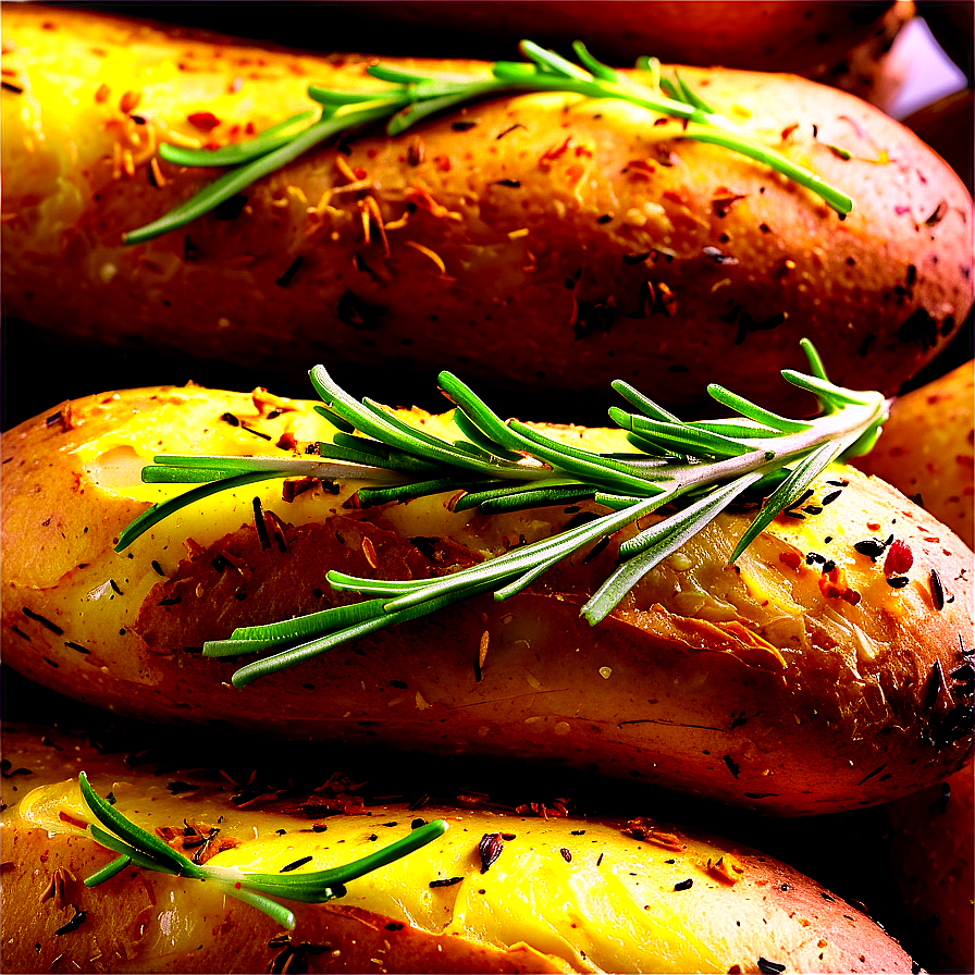 Rosemary Baked Potato Png Pfm52