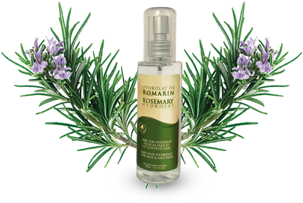 Rosemary Hydrolat Productwith Fresh Herbs