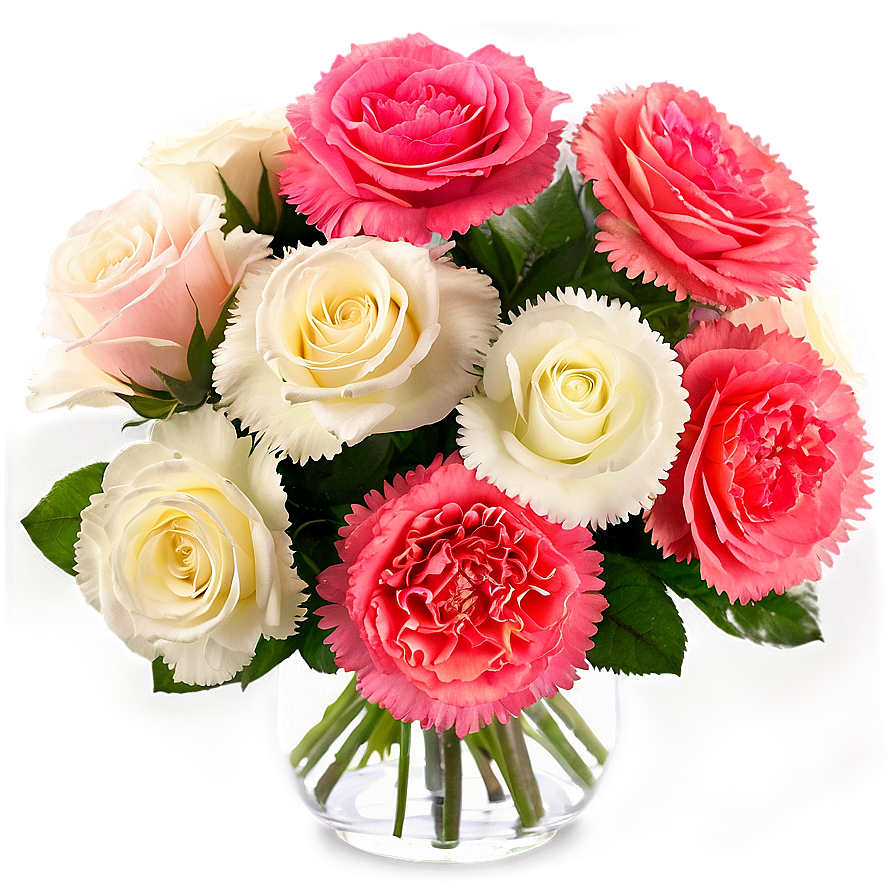 Roses And Carnations Arrangement Png 06212024