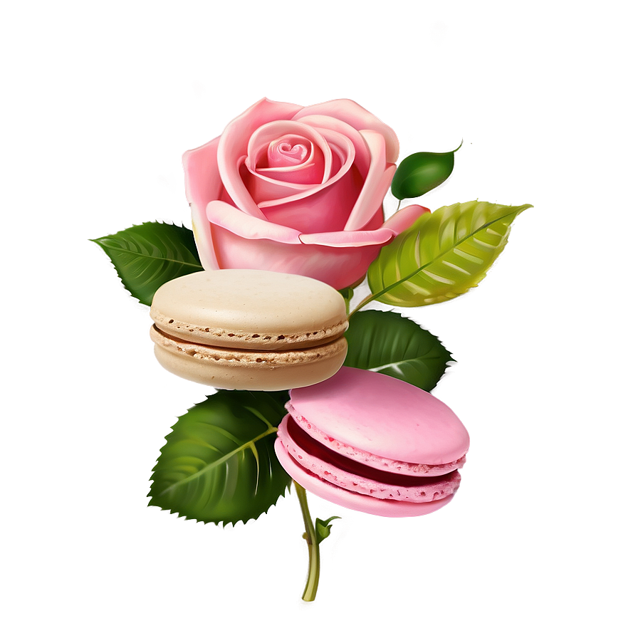 Roses And Macarons Png 05042024