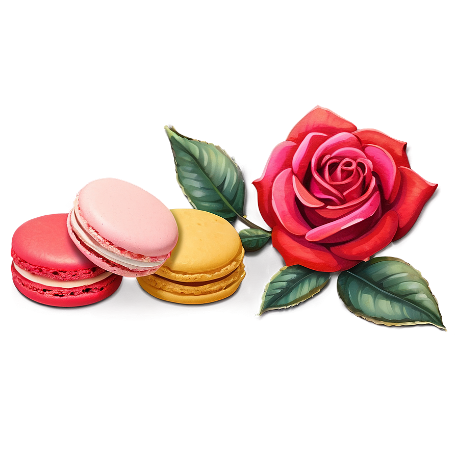 Roses And Macarons Png 97