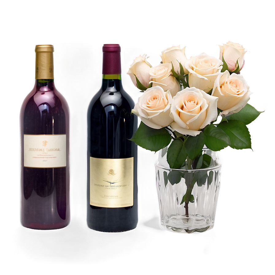 Roses And Wine Png 05042024