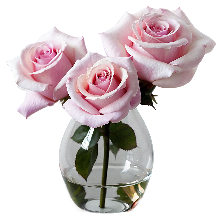 Roses In Glass Vase Png 87