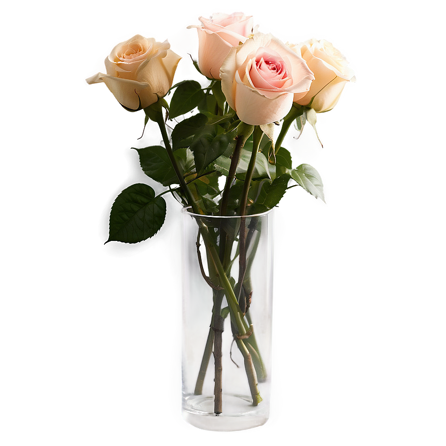 Roses In Glass Vase Png Ueq61