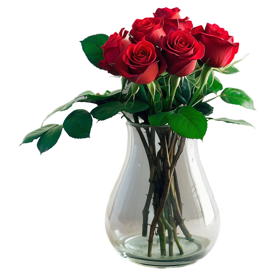 Roses In Vase Arrangement Png 06212024