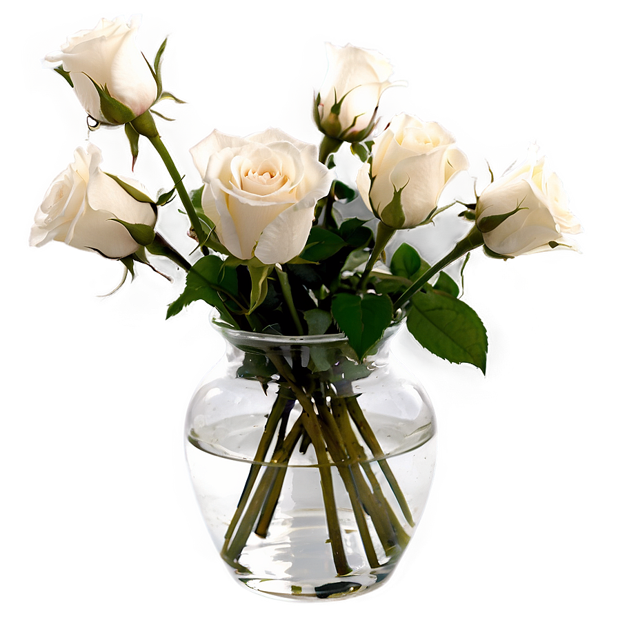 Roses In Vase Png 2