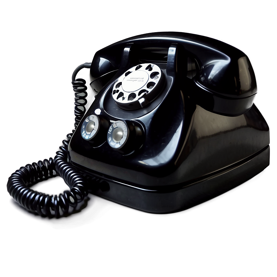 Rotary Phone Isolated On White Png 31