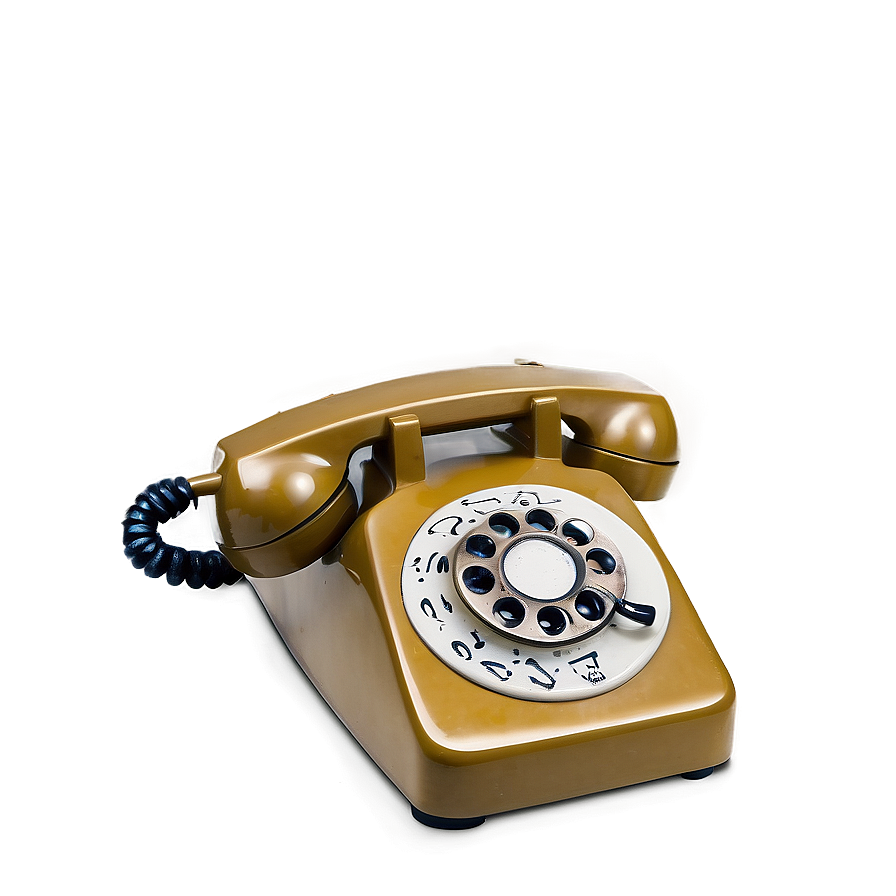 Rotary Phone Isolated On White Png Aam98