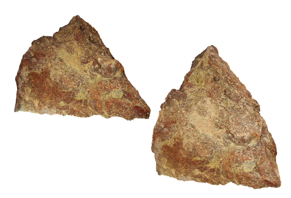 Rough Brown Rock Fragments