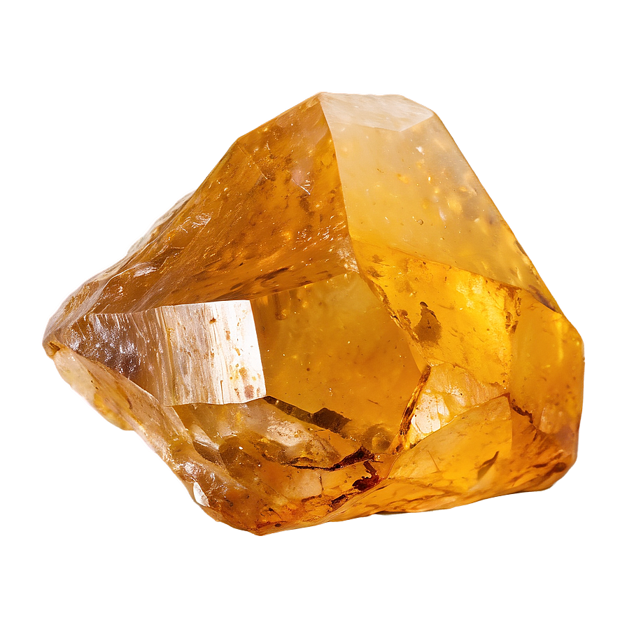 Rough Citrine Chunk Png 06282024