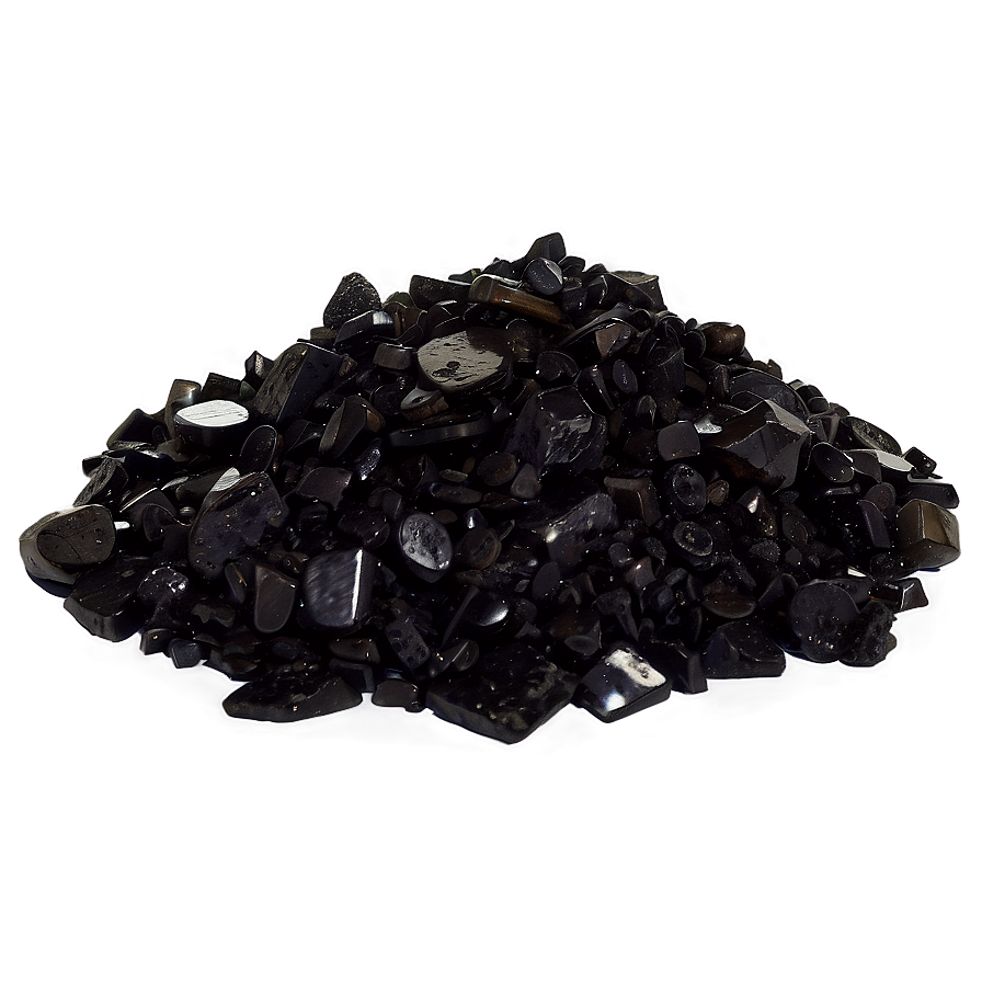 Rough Obsidian Gravel Png 5